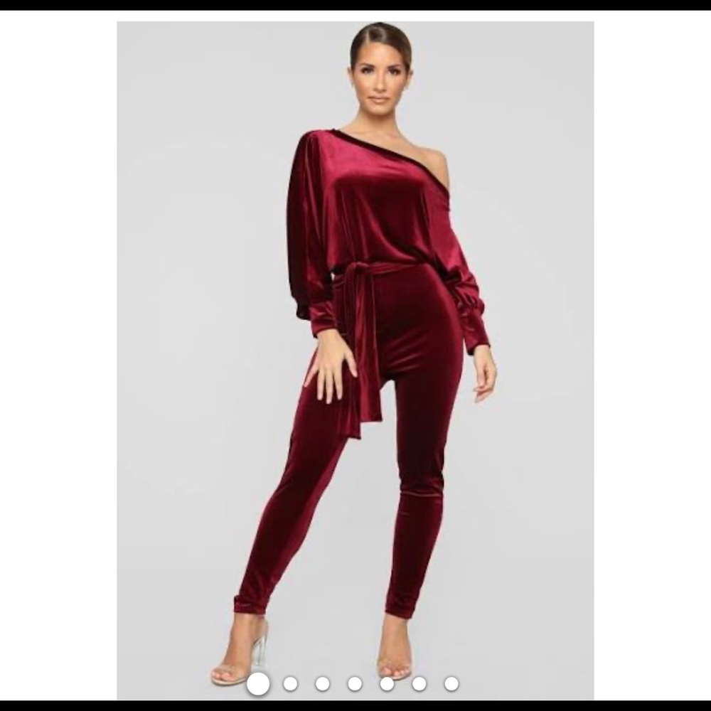 Velvet one piece